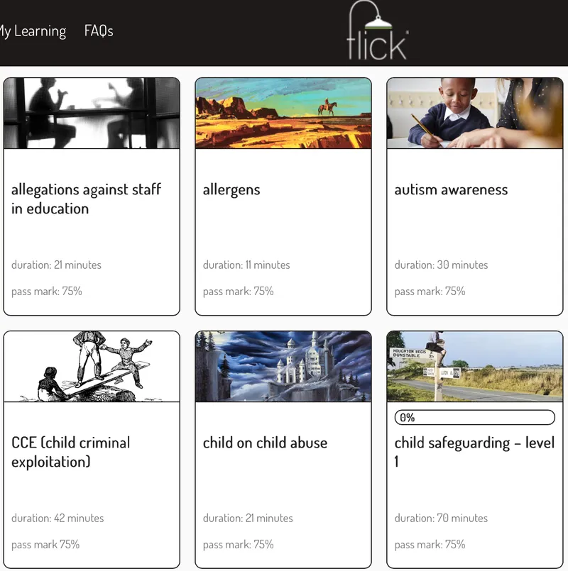 Integrated e-learning platform