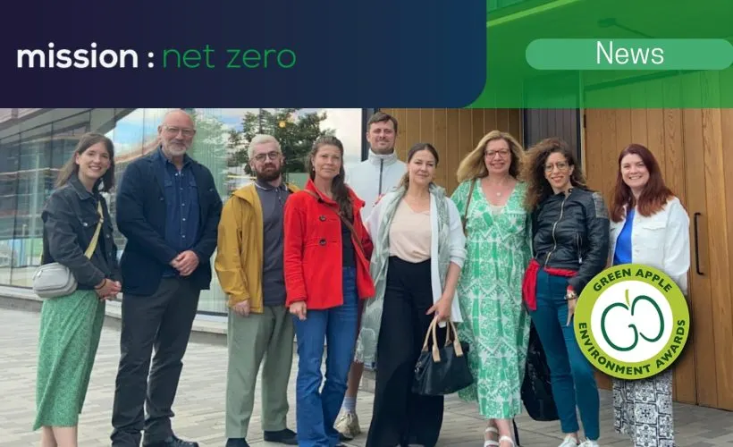 mission : net zero wins International Green Apple Environment Award